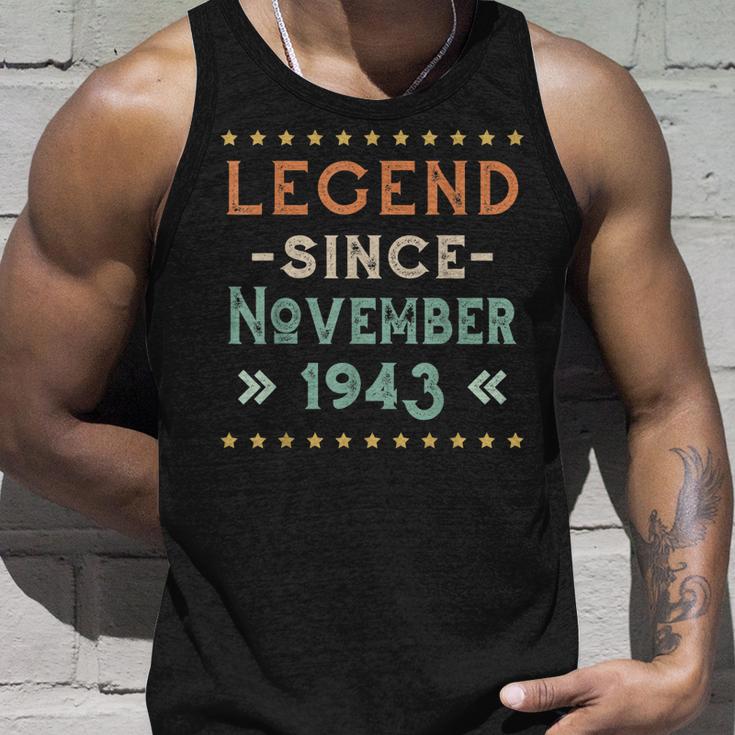 Vintage Legend Seit November 1943 Geburtstag Männer Frauen Tank Top Geschenke für Ihn