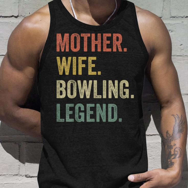 Vintage Mutter Frau Bowling Legende Retro Bowling Mom Tank Top Geschenke für Ihn