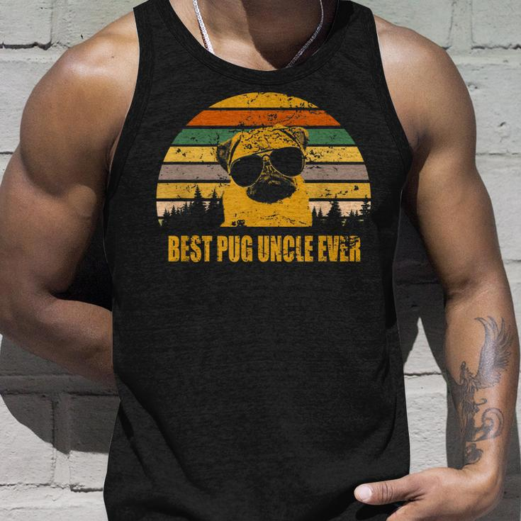 Vintage Pug Uncle Best Pug Uncle Ever Father Day Unisex Tank Top Gifts for Him
