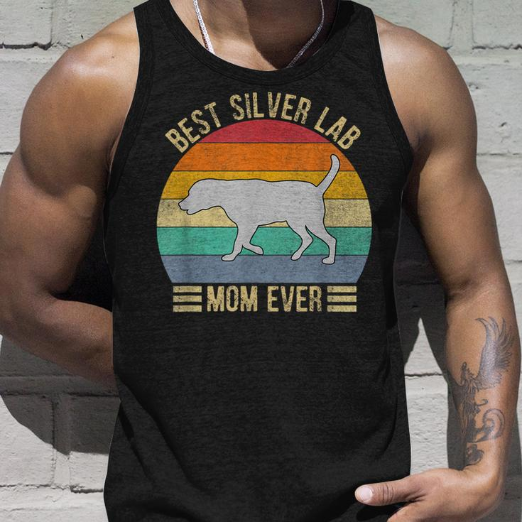 Vintage Retro Best Silver Lab Mom Ever Labrador Retriever Unisex Tank Top Gifts for Him