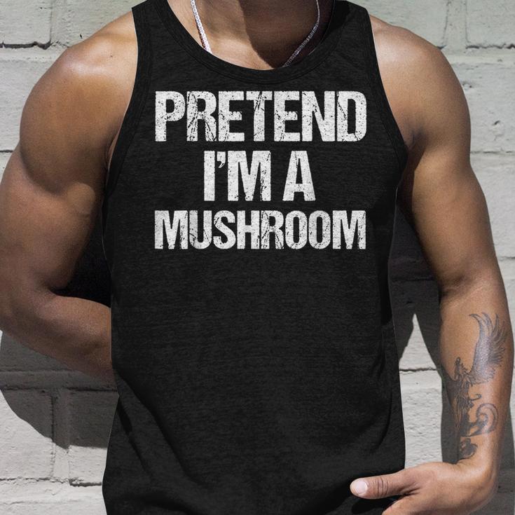 Vorgeben Ich Bin Ein Pilz Lustig Faul Halloween-Kostüm Tank Top Geschenke für Ihn