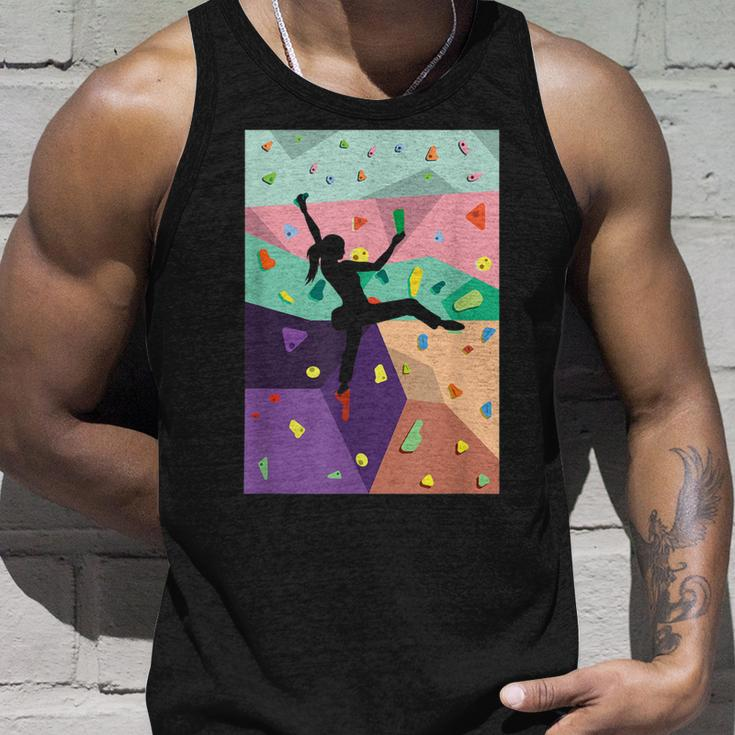 Wall Climbing Indoor Rock Climbers Action Sports Alpinism Unisex Tank Top Gifts for Him