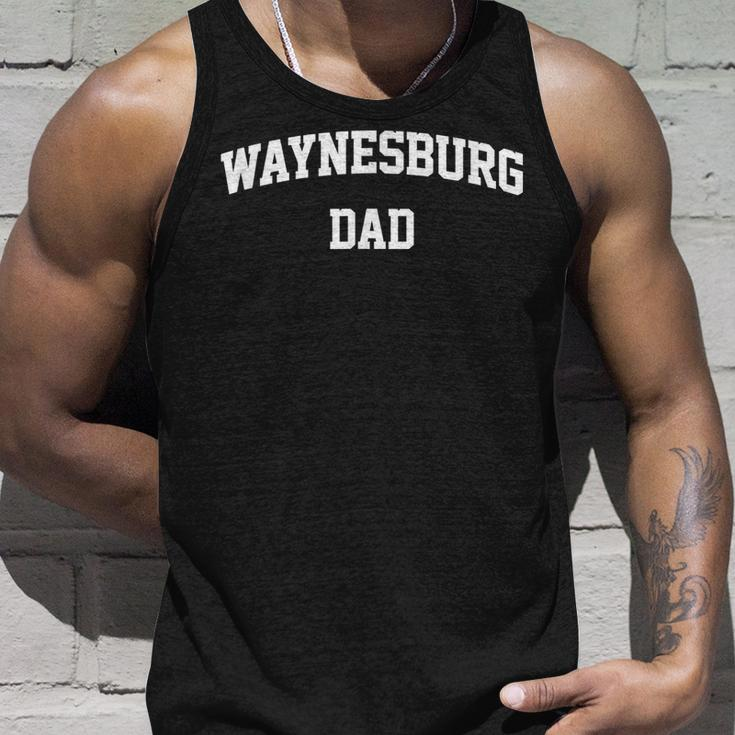 Waynesburg Dad Athletic Arch College University Alumni Unisex Tank Top Gifts for Him