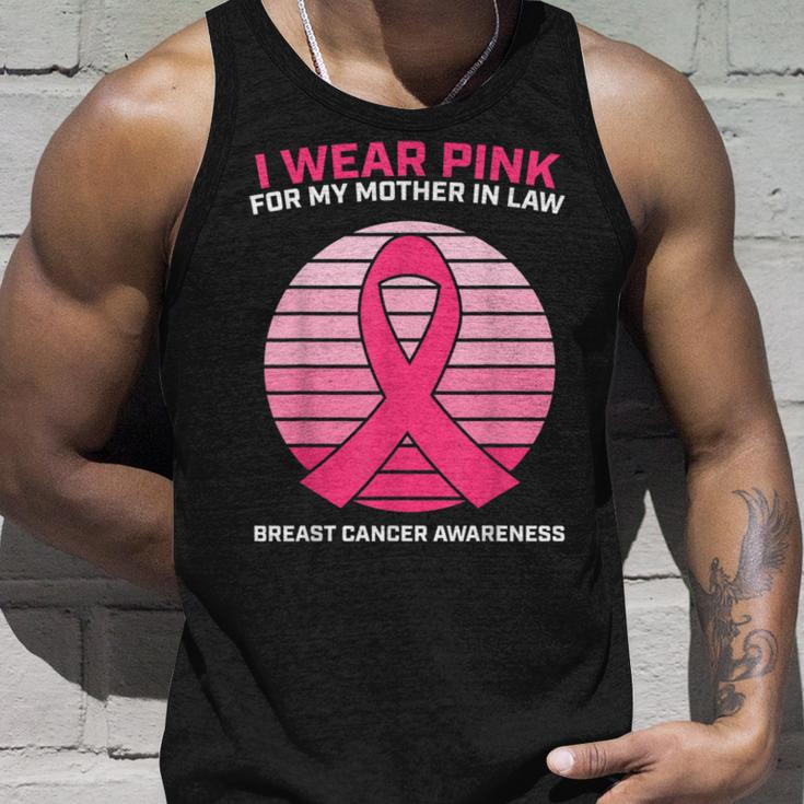 Women Wear Pink Mother In Law Breast Cancer AwarenessTank Top Gifts for Him