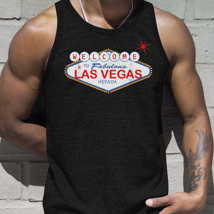 Welcome To Las Vegas Novelty Souvenir Sign VacationUnisex Tank Top Gifts for Him