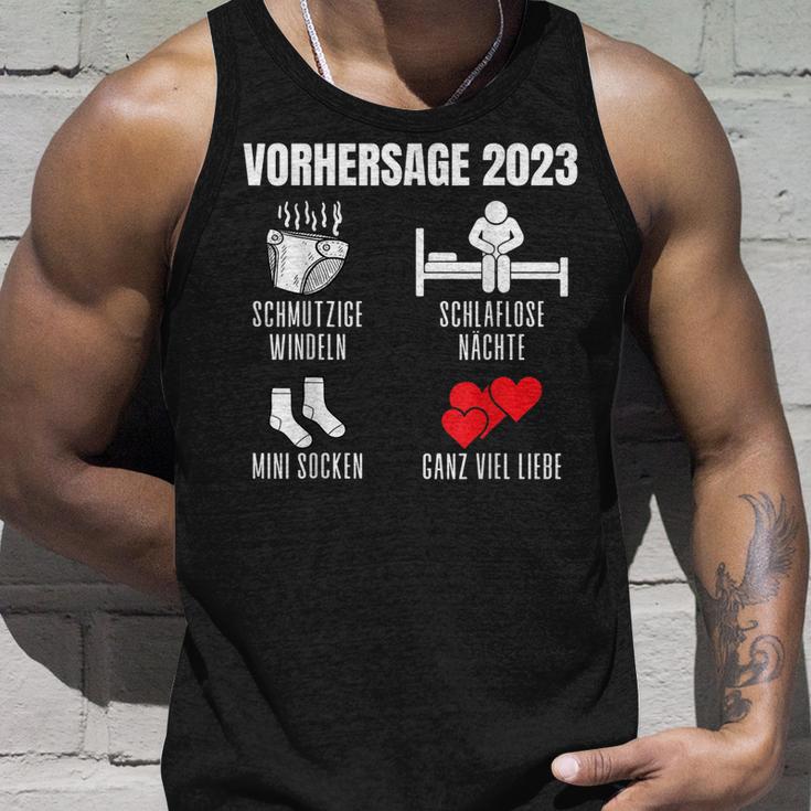 Werdender Papa Werdende Mama Vorhersage 2023 Babyparty Tank Top Geschenke für Ihn