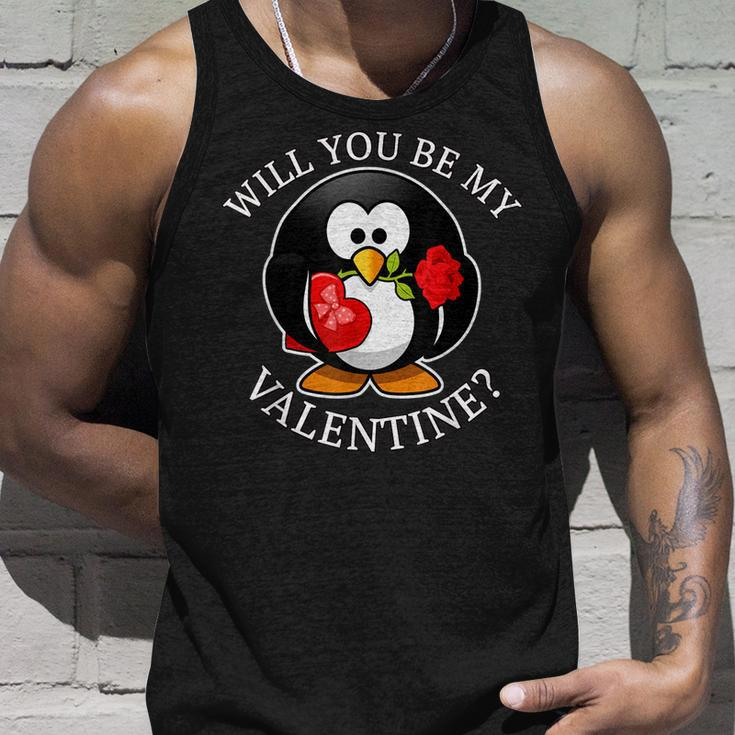 Will You Be My Valentine Funny Valentines Day Unisex Tank Top Gifts for Him