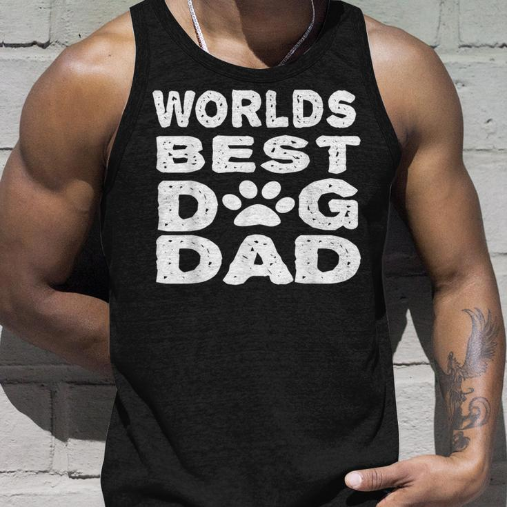 Worlds Best Dog Dad Funny Pet Puppy Unisex Tank Top Gifts for Him