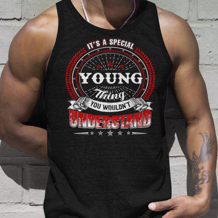 Young Family Crest Young Young Clothing YoungYoung T Gifts For The Young Unisex Tank Top Gifts for Him