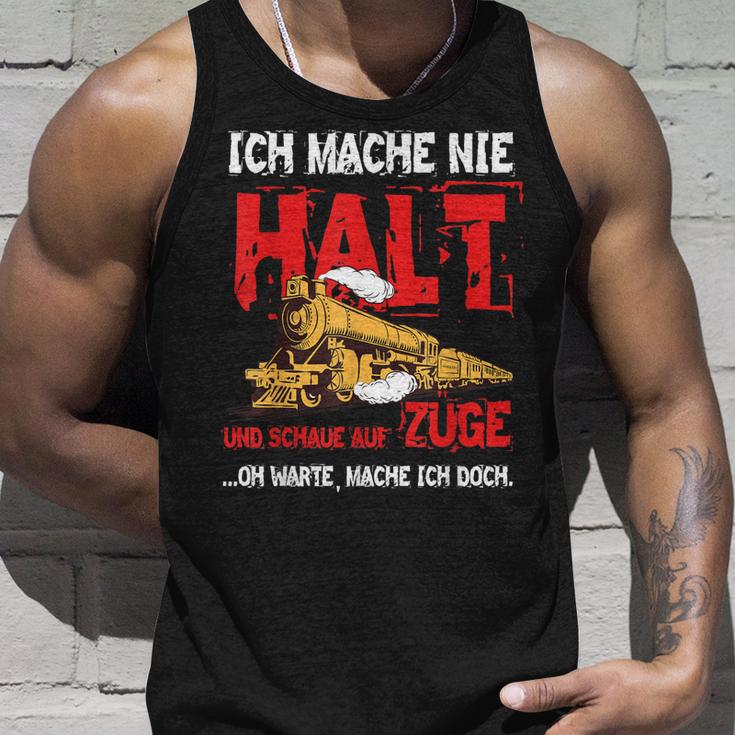 Zug Train Schaffner Bahn Mann Junge Geschenk Eisenbahn Tank Top Geschenke für Ihn