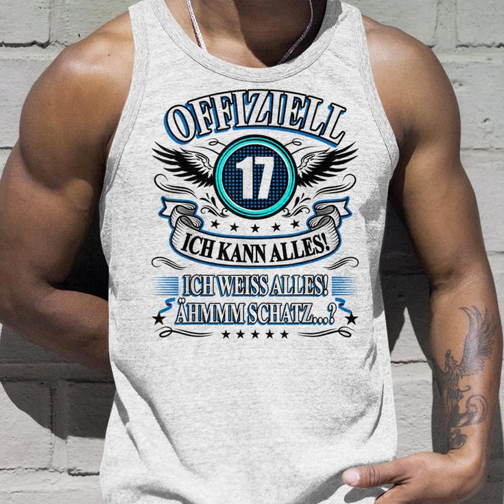 17 Geburtstag Lustig Offiziell 17 Ich Kann AllesSchatz Tank Top Geschenke für Ihn