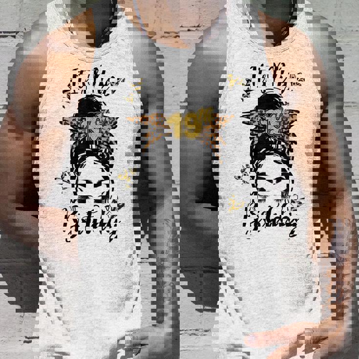 19Th Birthday Decorations Girl Messy Bun 19 Years Old Bday Unisex Tank Top Gifts for Him