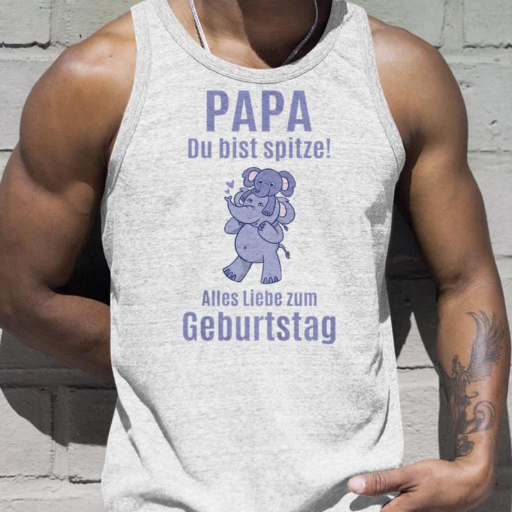 Alles Gute zum Geburtstag Papa Elefant Unisex TankTop, Liebe & Spaß Design Geschenke für Ihn