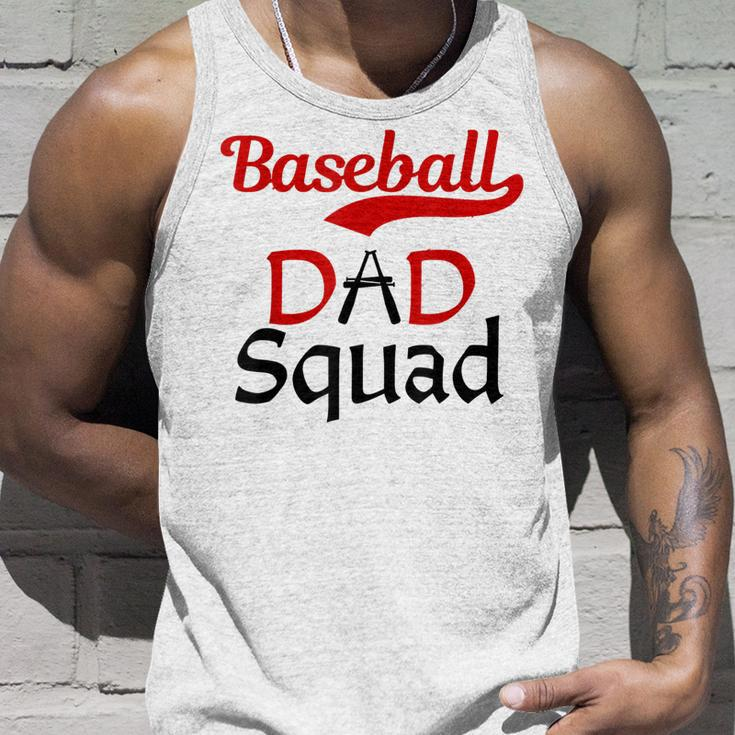 Baseball Dad Squad With Blk&Red Letters For Proud Papa Tank Top Gifts for Him