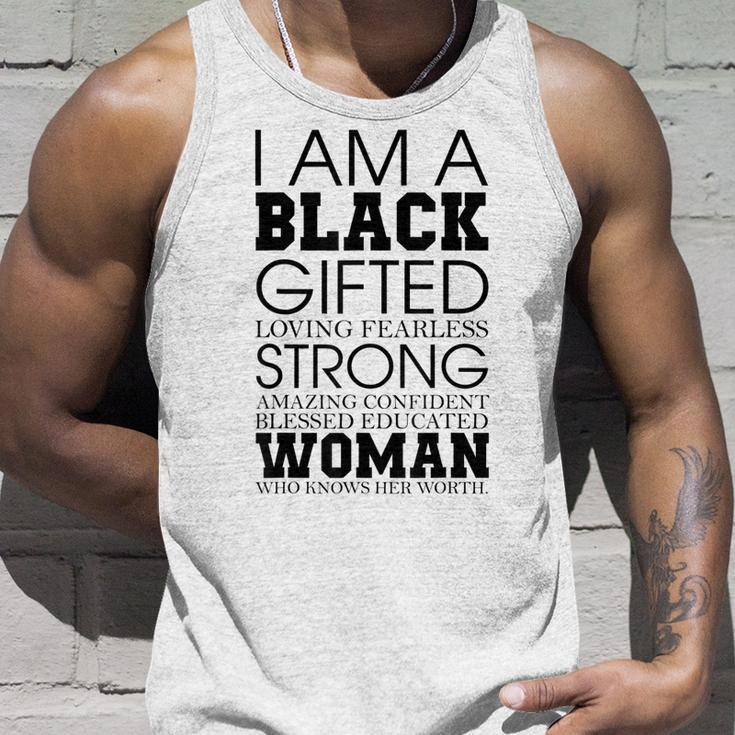 Blessed Educated Woman Black History Month Melanin Afro Unisex Tank Top Gifts for Him