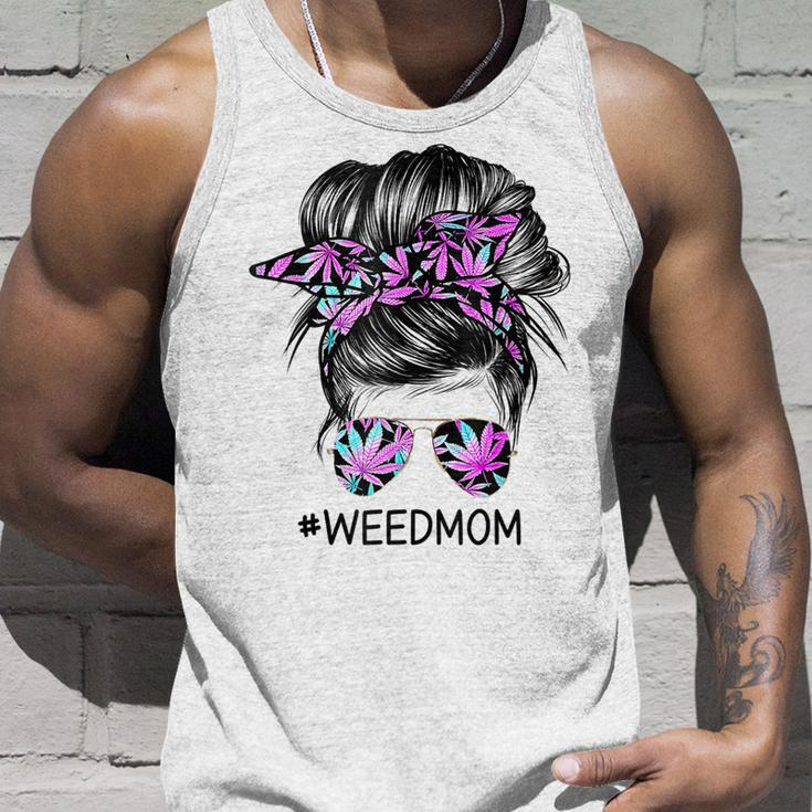 Classy Mom Life With Leopard Mom Marijuana Weed Lover Unisex Tank Top Gifts for Him