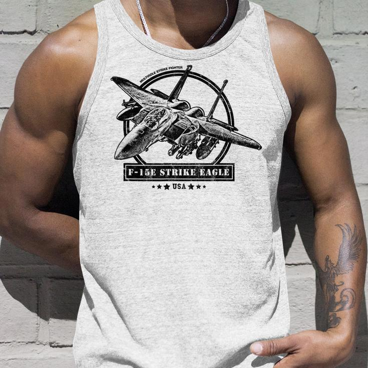 F-15E Strike Eagle Fighter Aircraft Unisex Tank Top Gifts for Him