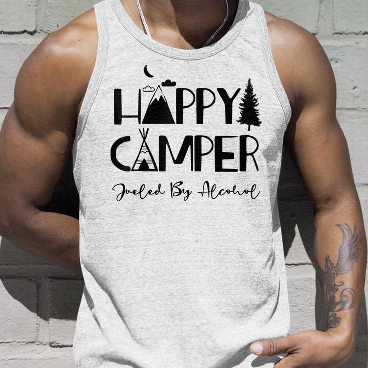 Happy Camper Fueled By Alcohol Drinking Party Camping Tank Top Gifts for Him