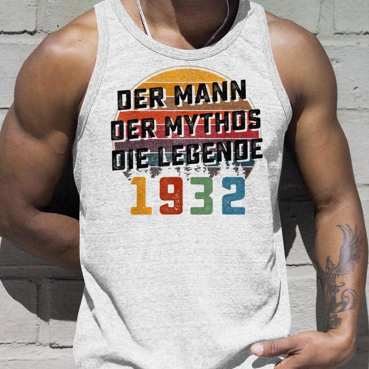 Herren Vintage Der Mann Mythos Die Legende 1932 91 Geburtstag Tank Top Geschenke für Ihn