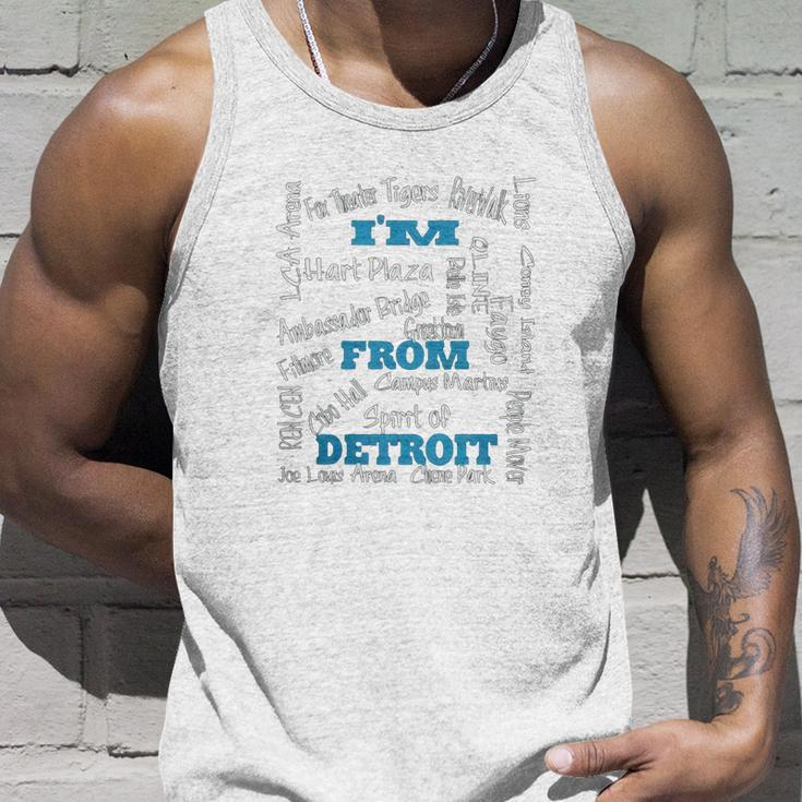 I Am From Detroit Men Women Tank Top Graphic Print Unisex Gifts for Him