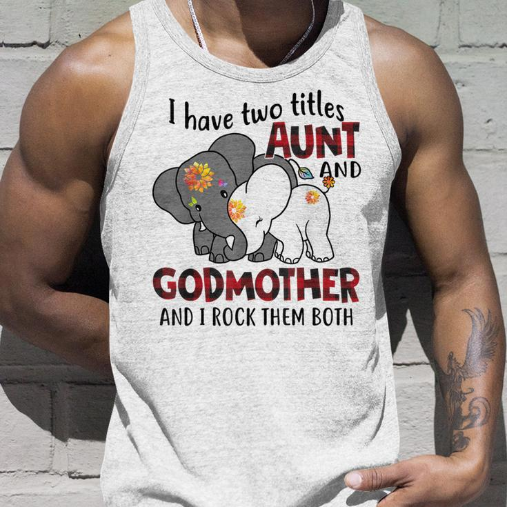 I Have Two Titles Aunt And Godmother And I Rock Them Both V3 Unisex Tank Top Gifts for Him
