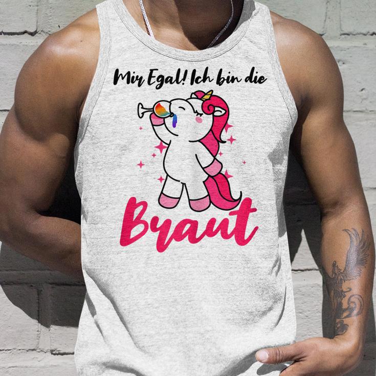 Ich Bin Die Braut Einhorn Unisex TankTop für JGA & Hochzeitsparty Geschenke für Ihn