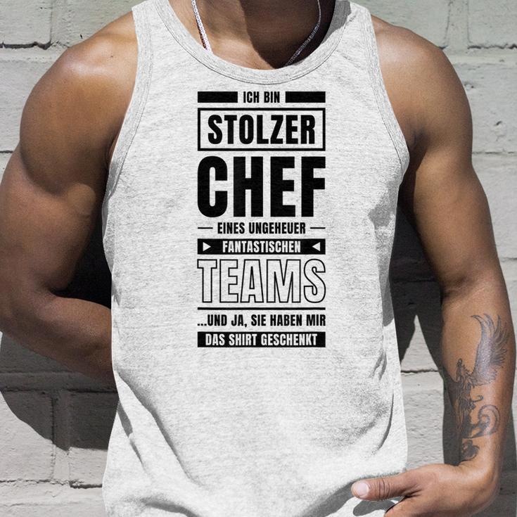 Ich Bin Stolzer Chef Eines Ungeheuer Fantastischen Teams Job Tank Top Geschenke für Ihn