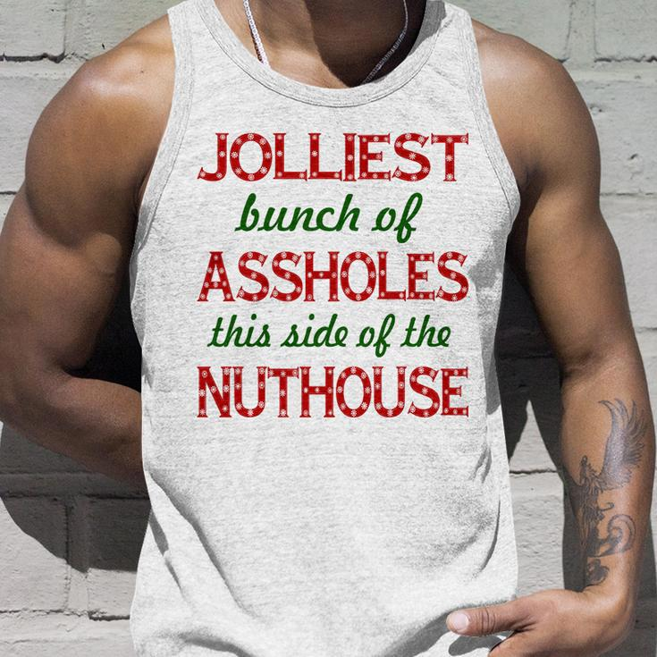 Jolliest Bunch Of Assholes On This Side Nuthouse V2 Unisex Tank Top Gifts for Him