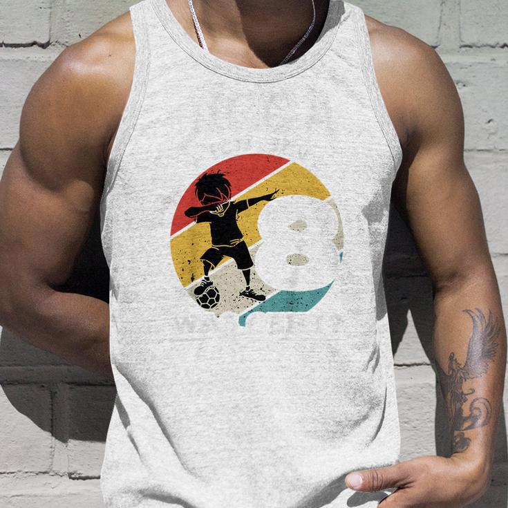 Kinder 8 Geburtstag Fussball Dabbing 8 Jahre Junge Tank Top Geschenke für Ihn