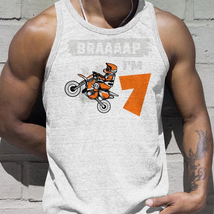 Kinder Braaaap Im 7 Dirt Bike Motocross 7 Geburtstag Tank Top Geschenke für Ihn