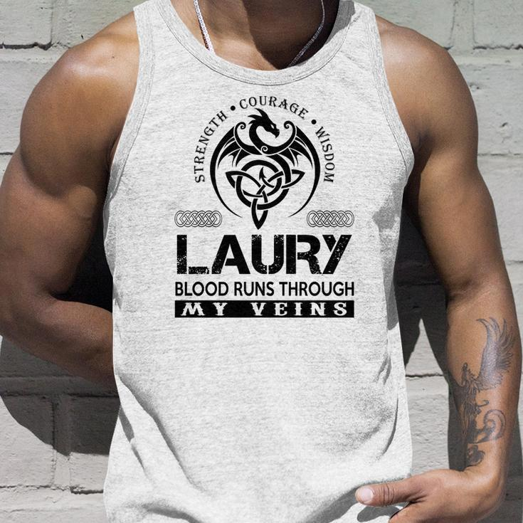 Laury Blood Runs Through My Veins Unisex Tank Top Gifts for Him