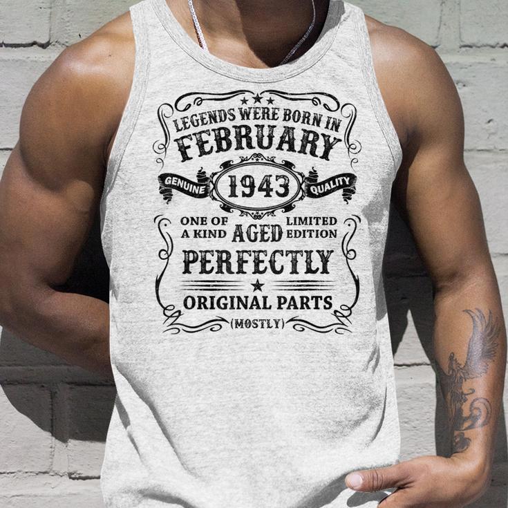 Legenden 1943 Geboren, Spezielles 80. Geburtstag Mann Unisex TankTop Geschenke für Ihn