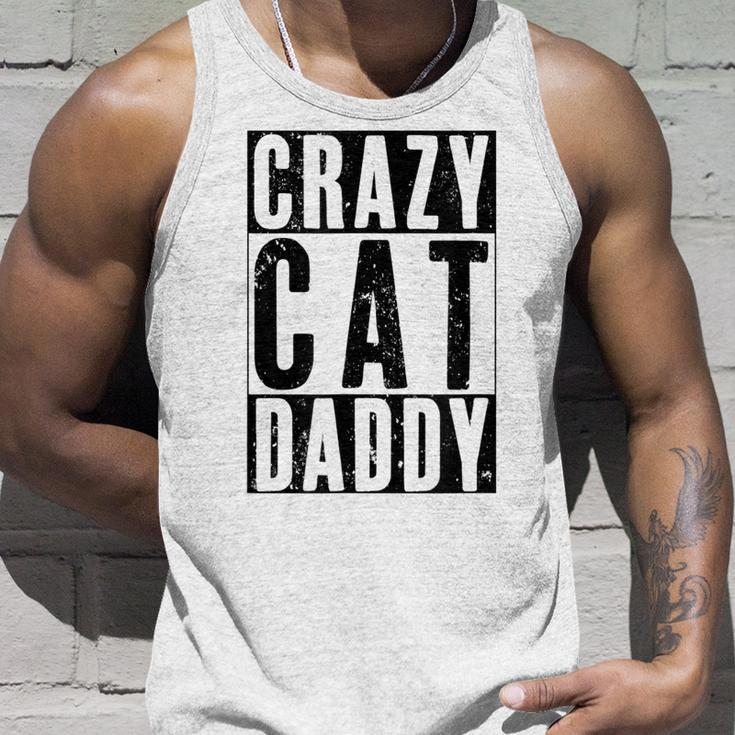 Mens Vintage Crazy Cat Daddy Funny Best Cat Dad Ever Unisex Tank Top Gifts for Him