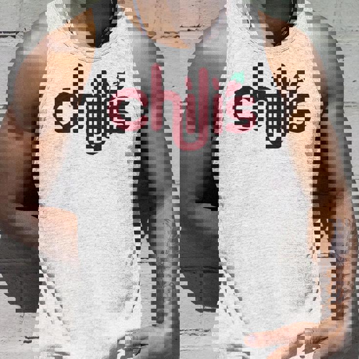 Mike Golic Jr Wearing ChilisUnisex Tank Top Gifts for Him