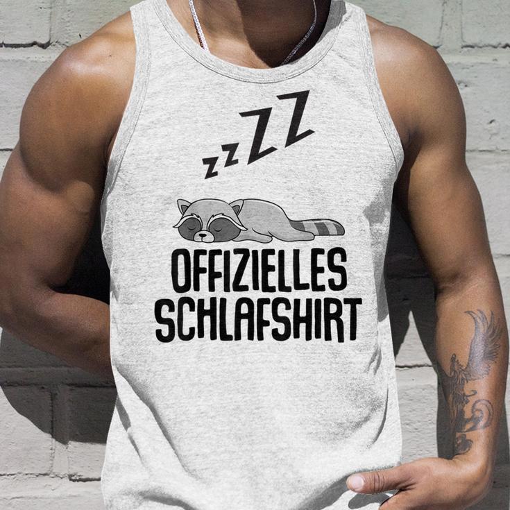 Offizielles Schlaf Herren Waschbär Lustige Geschenke Tank Top Geschenke für Ihn