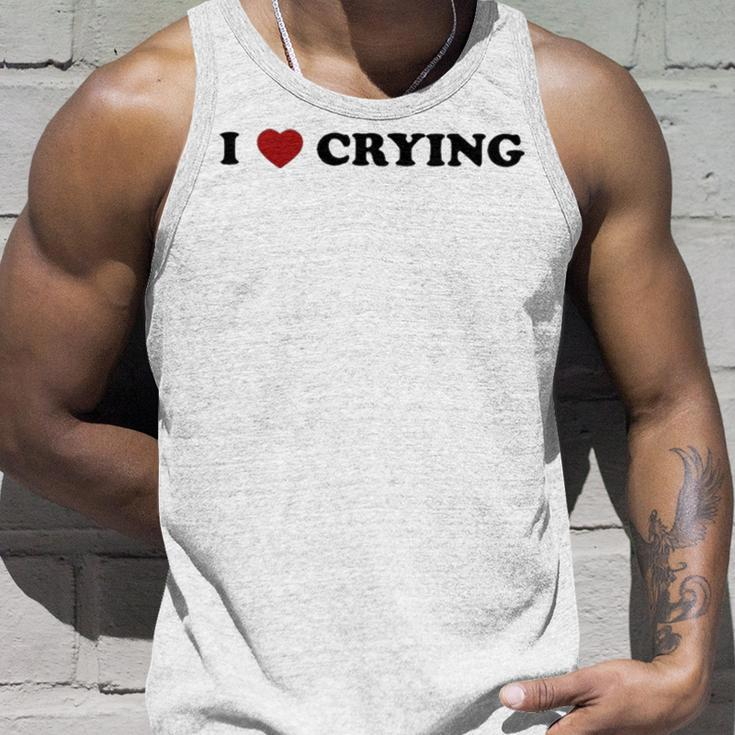 Omweekend I Love CryingUnisex Tank Top Gifts for Him