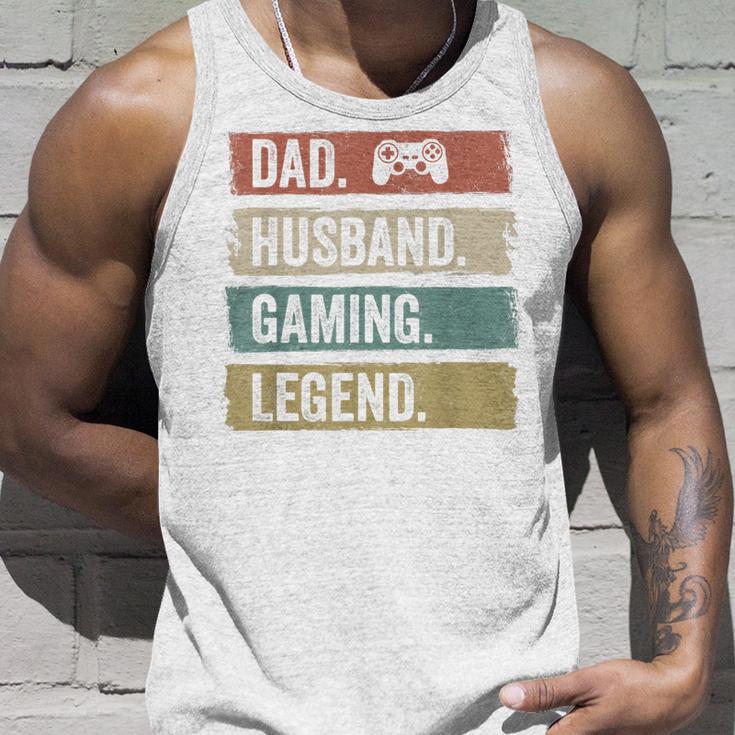 Papa Ehemann Gaming Legende Vintage Videospieler Papa Vater Tank Top Geschenke für Ihn