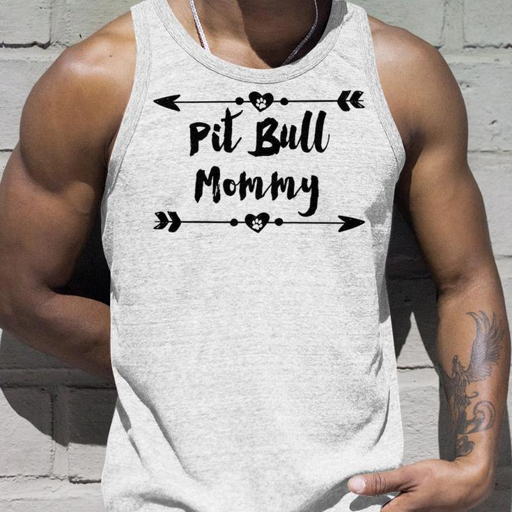 Pit Bull Mommy With Heart And Arrows Men Women Tank Top Graphic Print Unisex Gifts for Him