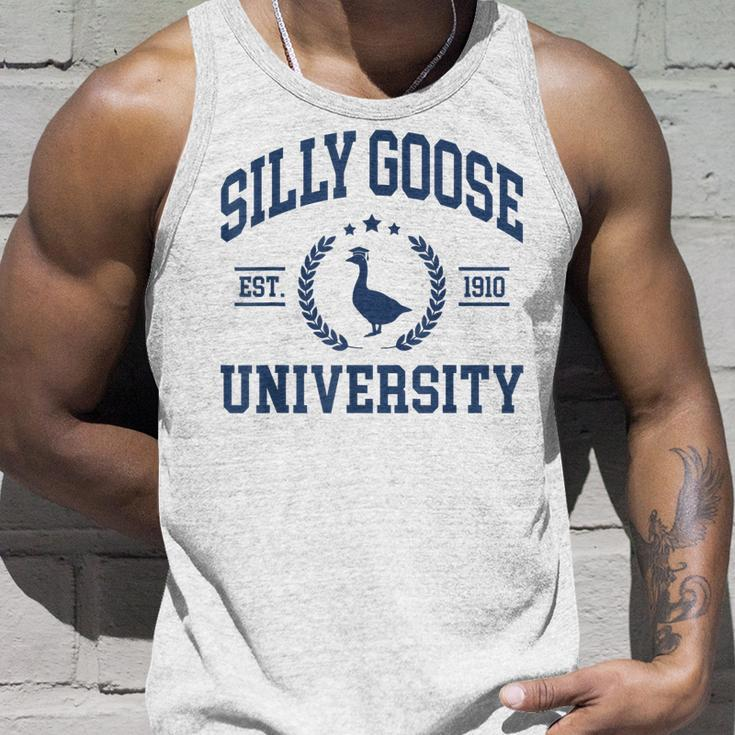 Silly Goose University Goose On The Loose Saying Tank Top Gifts for Him