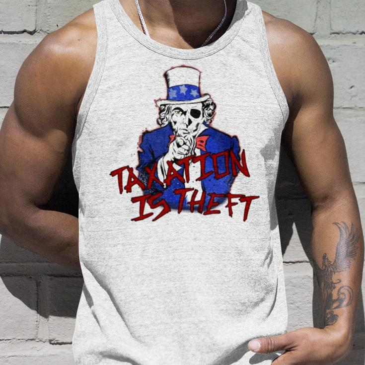 Taxation Is Theft Unisex Tank Top Gifts for Him