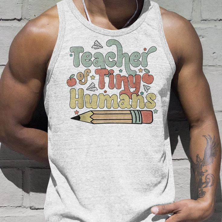 Teacher Of Tiny Humans Funny Teacher Appreciation Unisex Tank Top Gifts for Him