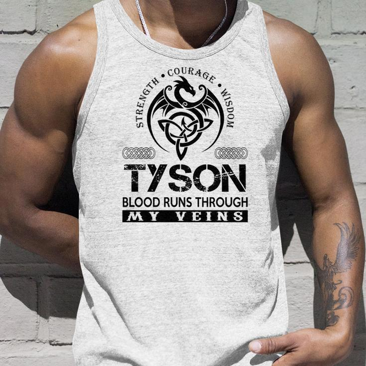 Tyson Blood Runs Through My Veins V2 Unisex Tank Top Gifts for Him