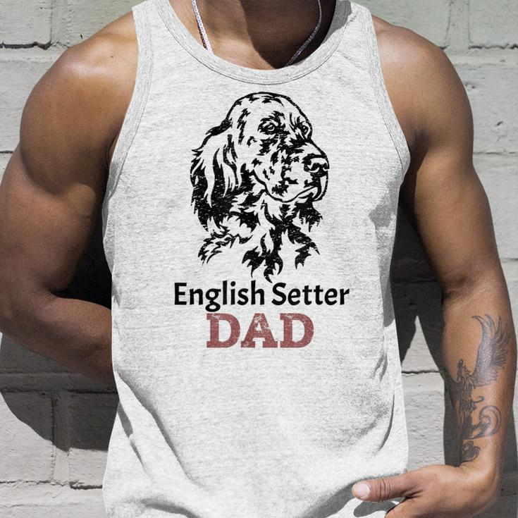 Vintage English Setter Dad English Setter Loves Gift Unisex Tank Top Gifts for Him