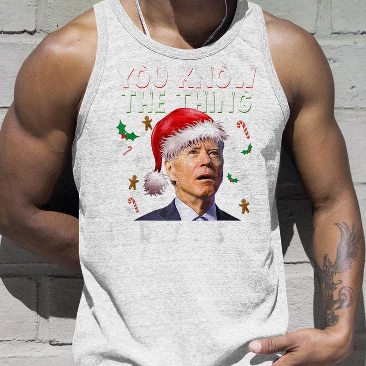 You Know The Thing Merry Easter Santa Joe Biden Christmas V2 Unisex Tank Top Gifts for Him
