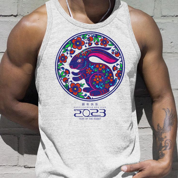 Zodiac Happy Chinese New Year Outfit Year Of The Rabbit 2023 V2 Unisex Tank Top Gifts for Him