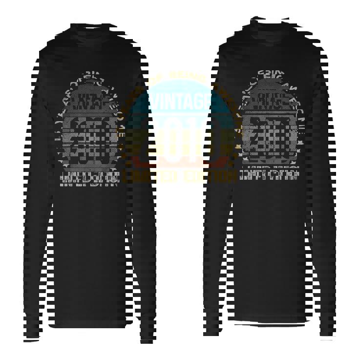 13Th Birthday 13 Year Old Limited Edition Vintage 2010 Long Sleeve T-Shirt Gifts ideas