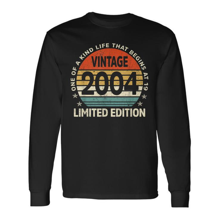 19 Years Old Made In 2004 Limited Edition 19Th Birthday Long Sleeve T-Shirt