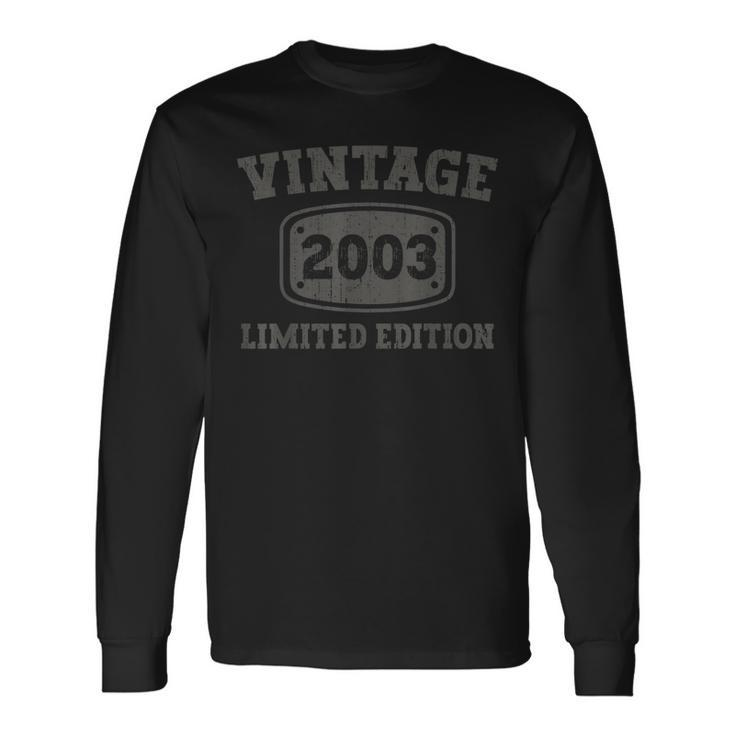 20 Year Old Vintage 2003 Cool 20Th Birthday Her & Him Long Sleeve T-Shirt