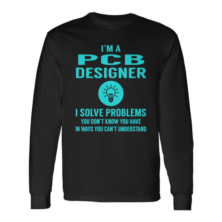 Pcb Designer Men Women Long Sleeve T-shirt Graphic Print Unisex