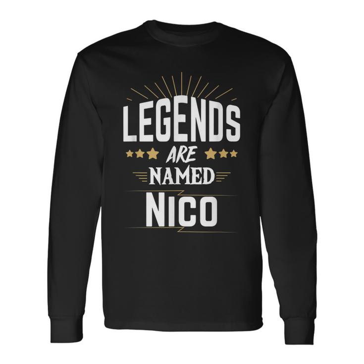 Legenden Heißen Nico  Langarmshirts